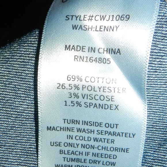 NWT 3XL Women's Embroidered Feathers Cropped Denim Jacket Copper Flash🆕⌚🏃💨🚚 - Picture 12 of 16